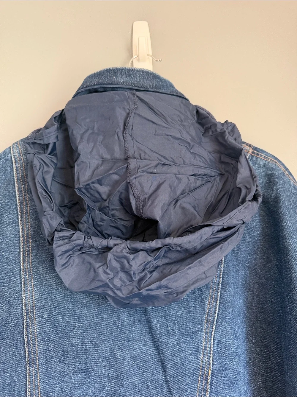 Vintage 90s Members Only Stone Canyon Denim Bomber Jacket Corduroy Trim 2X
